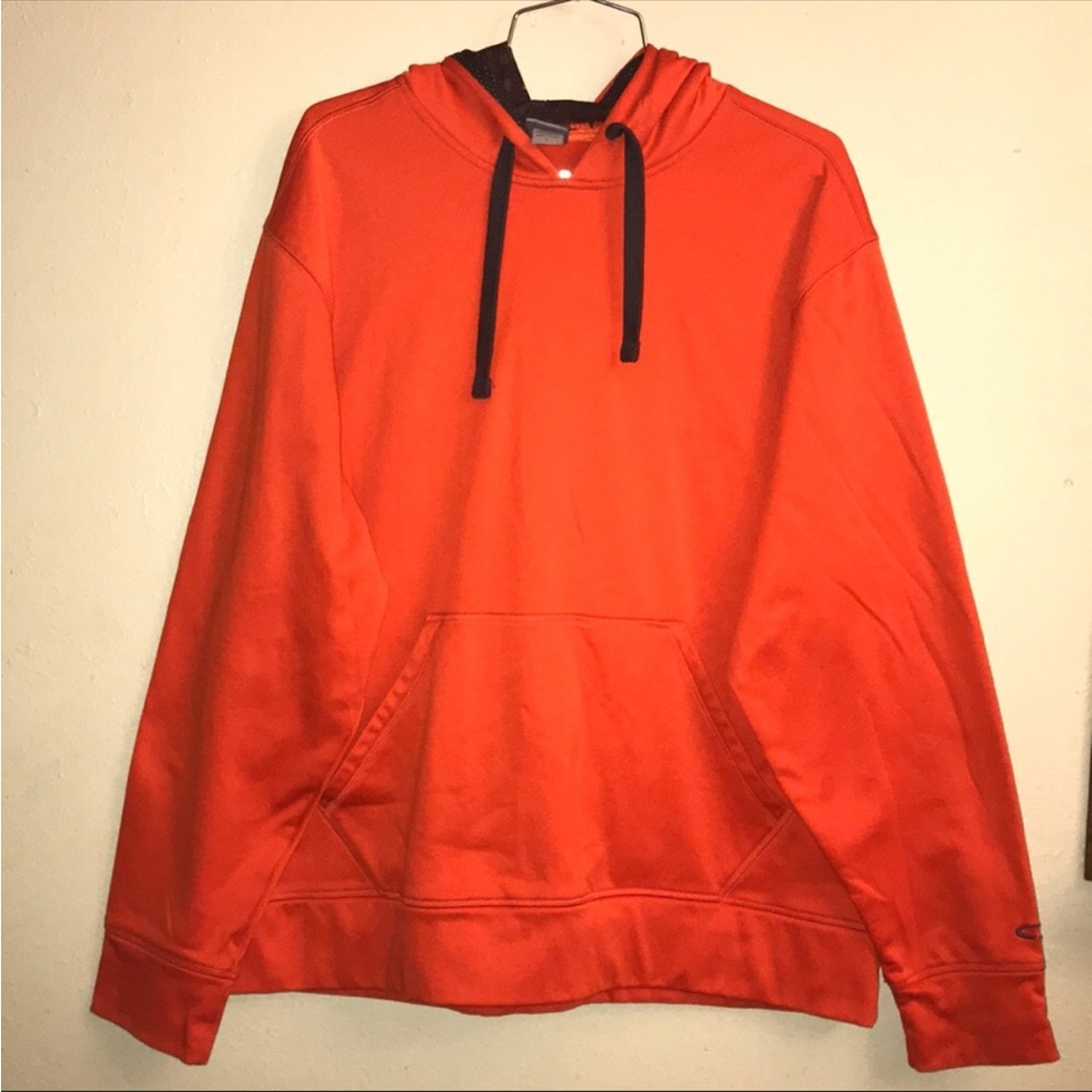Champion C9,orange athletic men’s hoodie Size L.